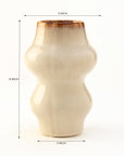 Honeyed Round Vase