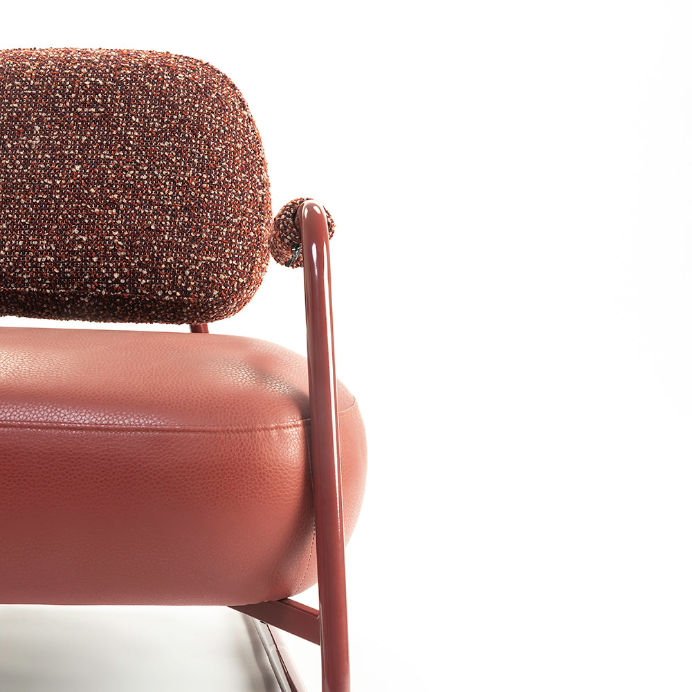Red Rustic Armchair