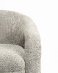 Elegant Upholstered Lounge Chair - Grey