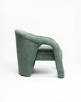 Elegant Upholstered Lounge Chair - Green