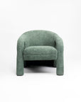 Elegant Upholstered Lounge Chair - Green