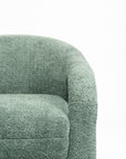 Elegant Upholstered Lounge Chair - Green