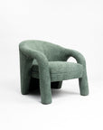 Elegant Upholstered Lounge Chair - Green