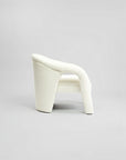 Elegant Upholstered Lounge Chair - White