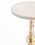 Snowflake Marble Accent Table