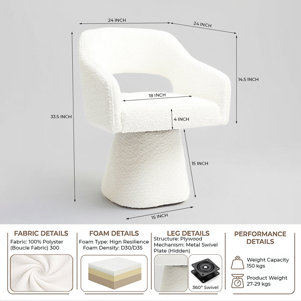 Velia Dining Chair - White