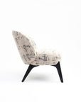 Camila Boucle Chair - Black And Beige