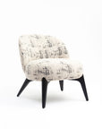 Camila Boucle Chair - Black And Beige