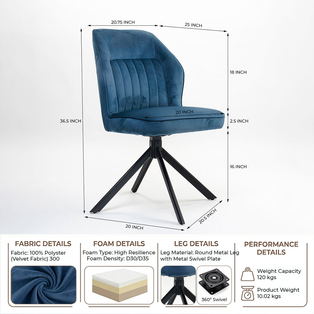 Slaman Velet Dining Chair