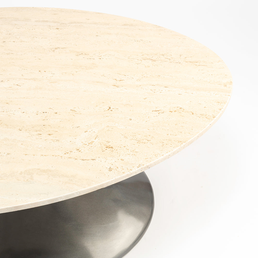 Abedelazar Marbel Coffee Table - Travertine