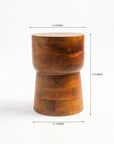 Beanie Mango Wood Accent Table & Stool