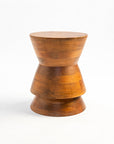 Steam Mango Wood Accent Table & Stool