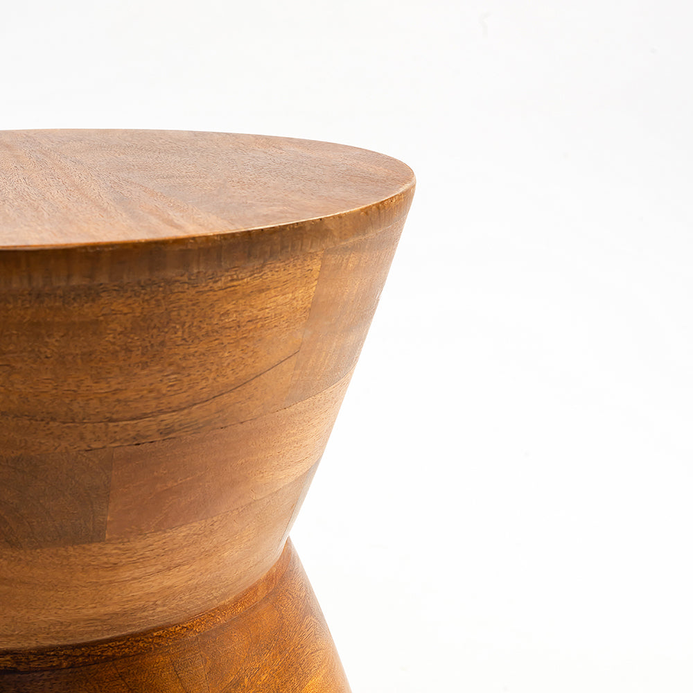 Steam Mango Wood Accent Table & Stool