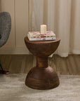 Cedar Mango Wood Accent Table & Stool