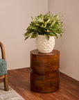Prairie Mango Wood Accent Table & Stool