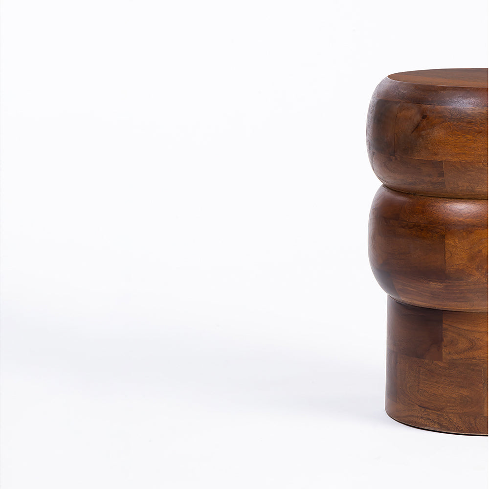 Oakspire Mango Wood Accent Table & Stool
