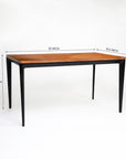 Shakur Wooden 6 Seater Dining Table with Iron