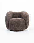 Koveo Fur Fabric Chair - Cacao