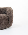 Koveo Fur Fabric Chair - Cacao