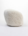 Koveo Fur Fabric Chair - Cream