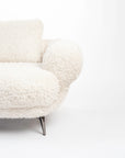 Squabble Fur Fabric Sofa - Cream