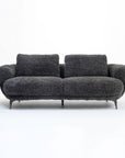 Squabble Fur Fabric Sofa - Dark gray