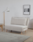 Mariah Chenille Foldable sofa cum BED with Wooden Legs