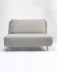 Mariah Chenille Foldable Sofa Cum Bed With Wooden Legs