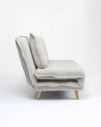 Mariah Chenille Foldable Sofa Cum Bed With Wooden Legs