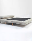 Mariah Chenille Foldable Sofa Cum Bed With Wooden Legs