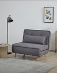 Tailor Linen Foldable sofa cum BED with Wooden Legs