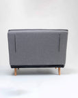 Tailor Linen Foldable Sofa Cum Bed With Wooden Legs