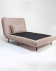 Jordan Corduroy Foldable Sofa Cum Bed With Wooden Legs