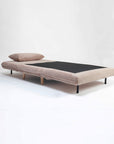 Jordan Corduroy Foldable Sofa Cum Bed With Wooden Legs