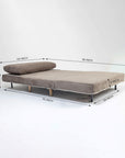 Riencar Foldable Sofa Cum Bed With Wooden Legs