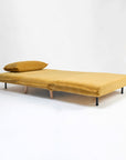 Demarco Corduroyfoldable Sofa Cum Bed With Wooden Legs