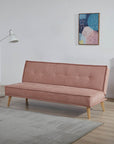 Wayne 3-Seater Foldable Sofa Cum Bed with Wooden Legs
