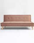 Wayne 3-Seater Foldable Sofa Cum Bed With Wooden Legs