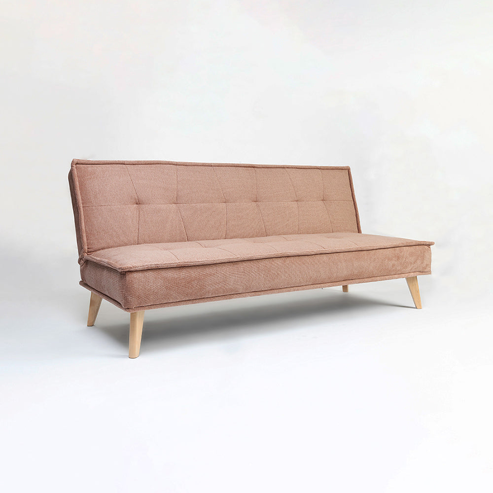 Wayne 3-Seater Foldable Sofa Cum Bed With Wooden Legs