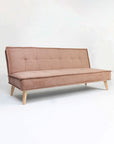 Wayne 3-Seater Foldable Sofa Cum Bed With Wooden Legs