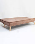 Wayne 3-Seater Foldable Sofa Cum Bed With Wooden Legs