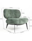 Sherdil Boucle Chair - Green