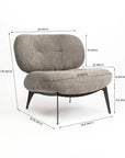 Sherdil Boucle Chair - Gray