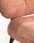 Sherdil Boucle Chair - Dusty Rose Brown