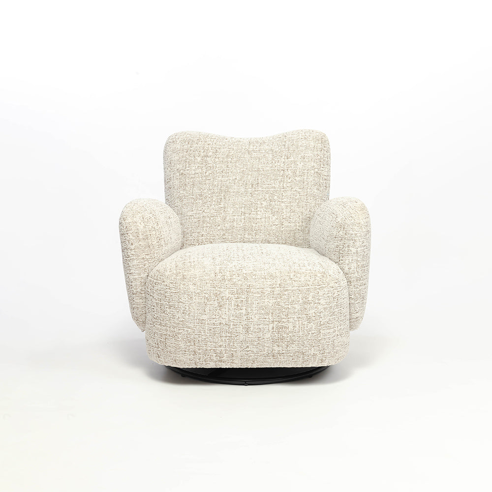 Birhada Boucle Swivel Lounge Chair