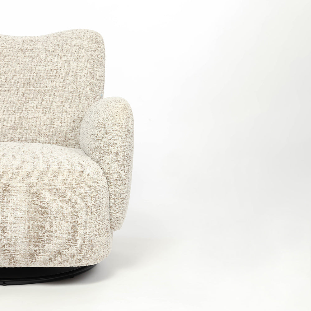 Birhada Boucle Swivel Lounge Chair