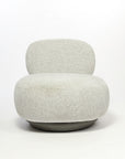 Krystal Boucle Swivel Lounge Chair