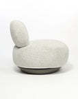 Krystal Boucle Swivel Lounge Chair