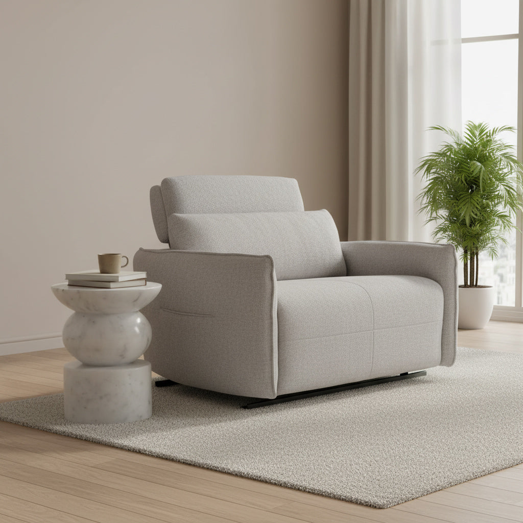 Plywood Burton 2 Seater Polyester Recliner