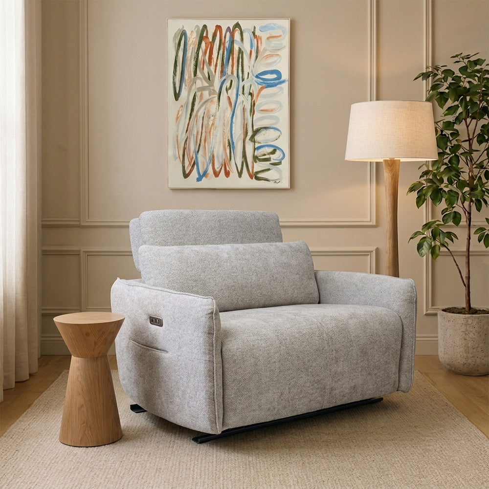 Plywood Burton 2 Seater Polyester Recliner